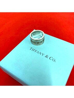 Tiffany & Co Atlas Wide Ring 925 Sterling Silver